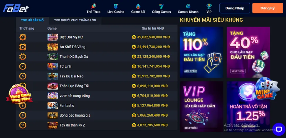 Thưởng nạp lại hàng ngày tại v99 khuyến mãi